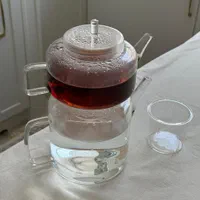 کتری و قوری پیرکس استوانه ای