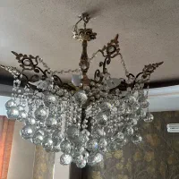 دو عدد لوستر|لوستر و چراغ آویز|آبیک, |دیوار