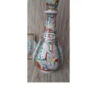 یک جفت تنگ چینی طرح مرغی قدیمی و عتیقه