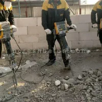 نیازمند تخریب بتن کف و حمل آن