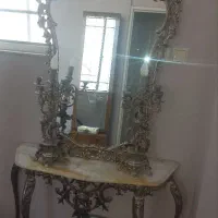 آینه شمعدان برنجی