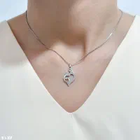 گردنبند نقره ماه و فرشته نقره بدون اجرت۰۱۸۴رضازاده|بدلیجات|تبریز, |دیوار