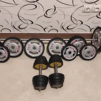 فروش صفحه(وزنه) + دمبل و هالتر