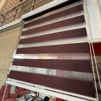 پرده زبرا زرشکی تک مکانیزم