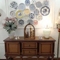 آباژور و گل و گلدان و فانوس و اکسسوری