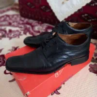 کفش دوهفته چرم اصل  یکجفت نوزیک جفت درحدنو
