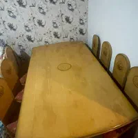 میز ناهارخوری ۸ نفره چوب بسیار تمییز
