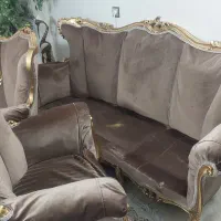 مبل استیل ۷ نفره با عسلی