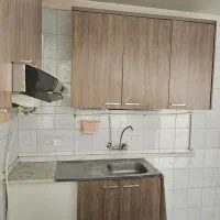 کابینت آشپزخانه بدنه فلزی درب MDF