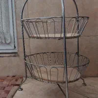 سبد سیب زمینی پیاز استیل ضدزنگ کفه چوبی|ظروف نگهدارنده، پلاستیکی، یک‌بارمصرف|تهران, خواجه نصیر طوسی|دیوار