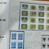 8 آلبوم تمبر تک و بلوک وآلبوم تمبر امام|کلکسیون سکه، تمبر، اسکناس|ابریشم, |دیوار