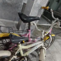 دوچرخه سایز ۱۶و۱۲ ویک عددکمک جلوپراید بازسازی شده