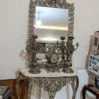 آینه شمعدون برنجی