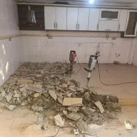 تخریب ساختمان دیوار سقف آشپزخانه حمام اوپن کف