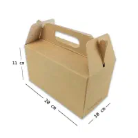 جعبه سوخاری دسته دار مقوایی بدون لوگو|ظروف نگهدارنده، پلاستیکی، یک‌بارمصرف|بندر گناوه, |دیوار