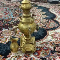 سماور ذغالی برنجی کوچک|سماور، چای‌ساز، قهوه‌ساز|قم, محمد آباد|دیوار