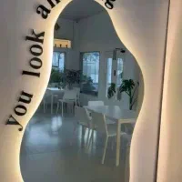 آیینه دفرمه نور دار انواع طرح ها|آینه|کرج, گلشهر|دیوار