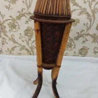 گلدان حصیری