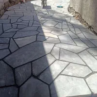 سنگکاری با سنگ کوهی ورقه ای مالون کوبیک.گرانیت