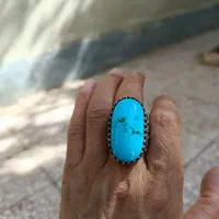 انگشتر فیروزه درشت غول پیکر رنگ آبی شاد|زیورآلات و اکسسوری|قم, کیوانفر|دیوار