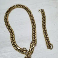 زنجیر و دستبند کارتیر استیل رنگ ثابت ساعت