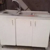 تعدادی کابینت وبه اضافه هود وسینگ ظرفشویی|آبچکان و نظمدهنده ظروف|ورامین, ورامین|دیوار