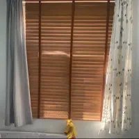پرده کرکره‌ای طرح چوب ۴ عدد