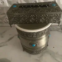 سطل وجادستمالی واستکان