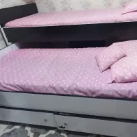 تخت دو طبقه کم جا|تخت و سرویس خواب|قدس, شهر‌قدس|دیوار