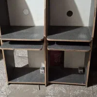 یک میز ال دار با دو تا میز کامپیوتر ایستاده|میز تحریر و کامپیوتر|بندرعباس, |دیوار