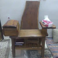 میز تلفن چوب گردو