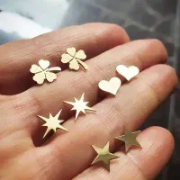 گوشواره ( طلا ) میخی و آویز|جواهرات|اراک, |دیوار