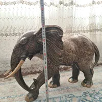 مجسمه برنزی هندی بزرگ سنگین قلم ریز پرکار