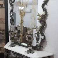 آینه و کنسول به همراه شمعدون