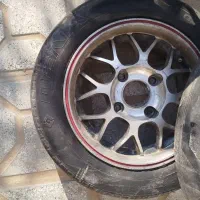 رینگ اسپرت پراید با لاستیک|قطعات یدکی و لوازم جانبی|خواف, |دیوار