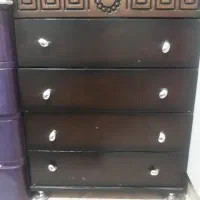 میز چرخ خیاطی پنج کشو چوبی