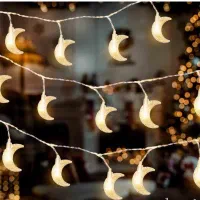 ریسه ی لامپ طرح قلب و ماه|ریسه و چراغ تزئینی|شاهین‌شهر, عطار|دیوار