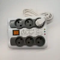 محافظ برق امگا ۶ خانه با کابل ۳ متر|قطعات و لوازم جانبی رایانه|تهران, فردوسی|دیوار