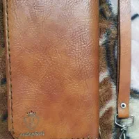 کیف پول طرح چرم
