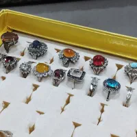 انگشترهای نقره زنانه مردانه و کهنه|جواهرات|فارسان, |دیوار