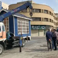 جرثقیل خاور نیسان جرثقیل همراه با سبد نفر