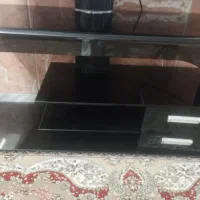 میز تلویزیون شیشه ای کشودار GSTA