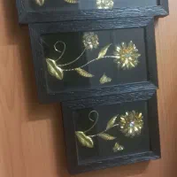 تابلو گل سه تایی|تابلو، نقاشی، عکس|ری, فیروزآبادی|دیوار