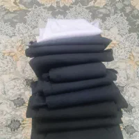 مقنعه تترن بروجرد درجه یک سرمه ای و مشکی نو