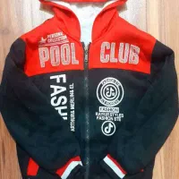 سویشرت کاپشن پسرانه خز دار طرح دار زیر قیمت