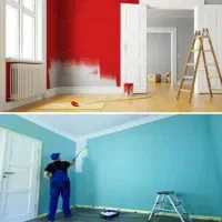 رنگ ساختمان و کاغذ دیواری