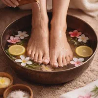 دستیار پدیکور و ژلیش پا