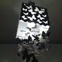 لوستر فانتزی طرح پروانه|لوستر و چراغ آویز|اسلام‌شهر, شهرک قائمیه|دیوار