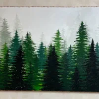 تابلو نقاشی طرح درخت