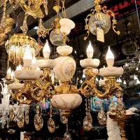 لوستر 10شعله برنز اصل چینی فرشته کد0104